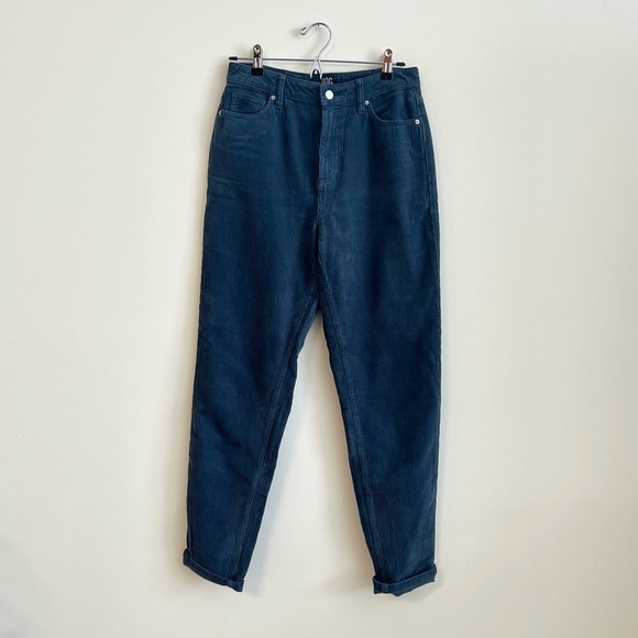 NWOT Urban Outfitters BDG Corduroy Mom Jeans Navy - Picture 1 of 4